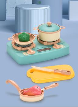 360Home Simulation Kinderküche Spielzeugset Kochset KüchePaketgröße: 70.5cm*48.5cm*67cm  Sofortiger Rauch nach Zugabe von Wasser für ein realistischeres Kocherlebnis.  Drei  Batterien für Gasbrenner zum Einschalten und Spielen.  Zart polierte Oberfläche u